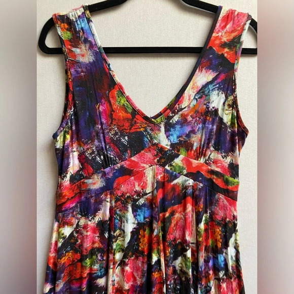 Blue Sky Bamboo Cotton  pleated dress Sz M - Picture 5 of 9